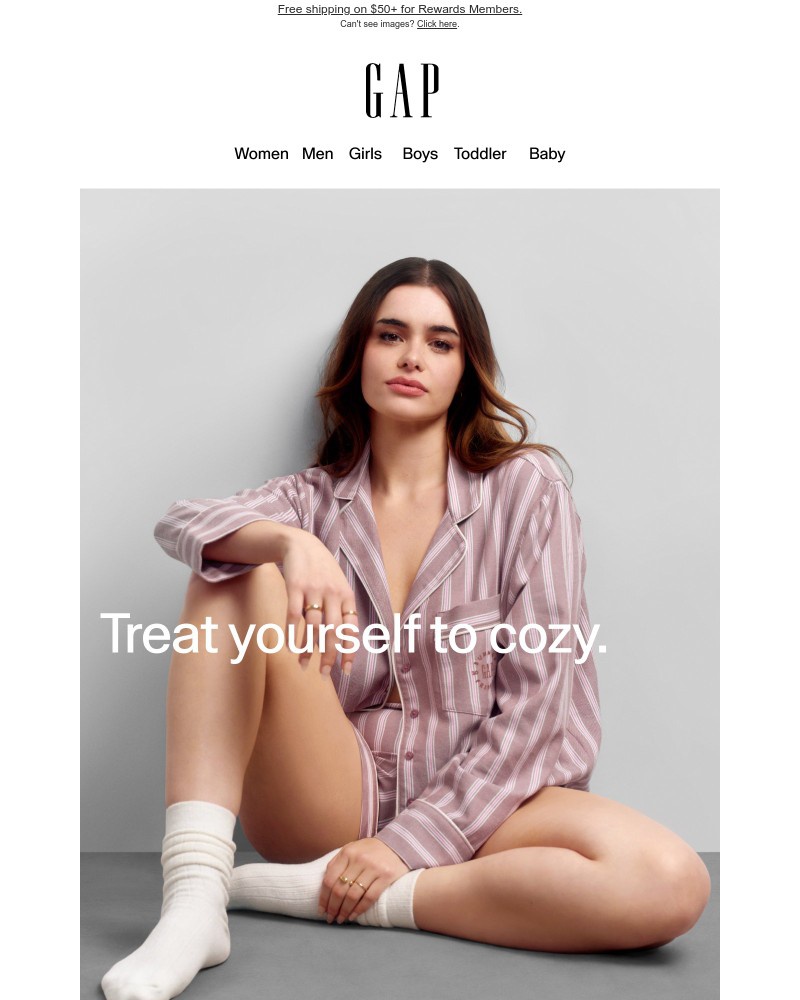 Screenshot of email sent to a Gap Newsletter subscriber