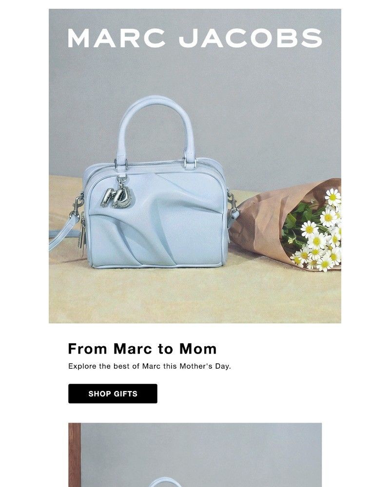 Screenshot of email sent to a Marc Jacobs Newsletter subscriber
