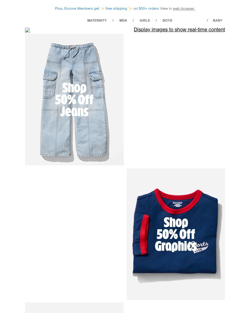 Screenshot of email with subject /media/emails/from-onesies-to-first-day-fits-50-off-all-kids-baby-391dc6-cropped-d7cd983c.jpg
