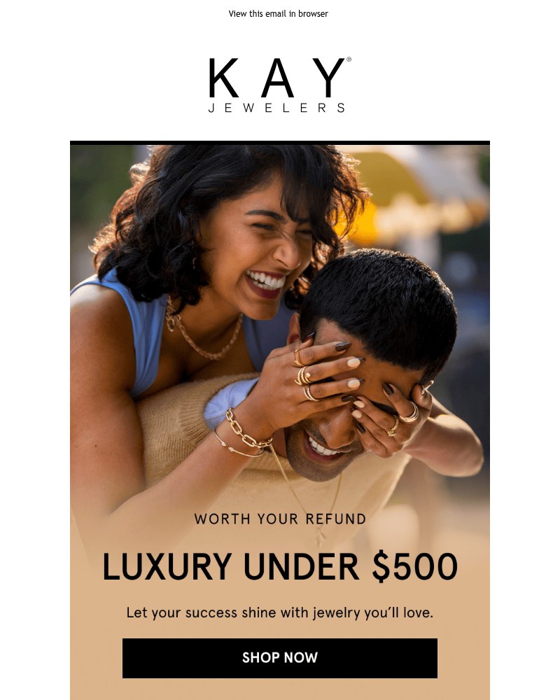 Screenshot of email sent to a Kay Newsletter subscriber