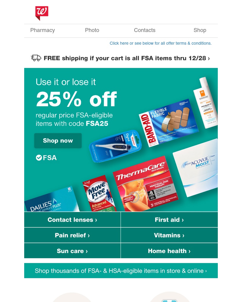 Screenshot of email with subject /media/emails/fsa-psa-25-off-fsa-eligible-items-now-cropped-01112842.jpg