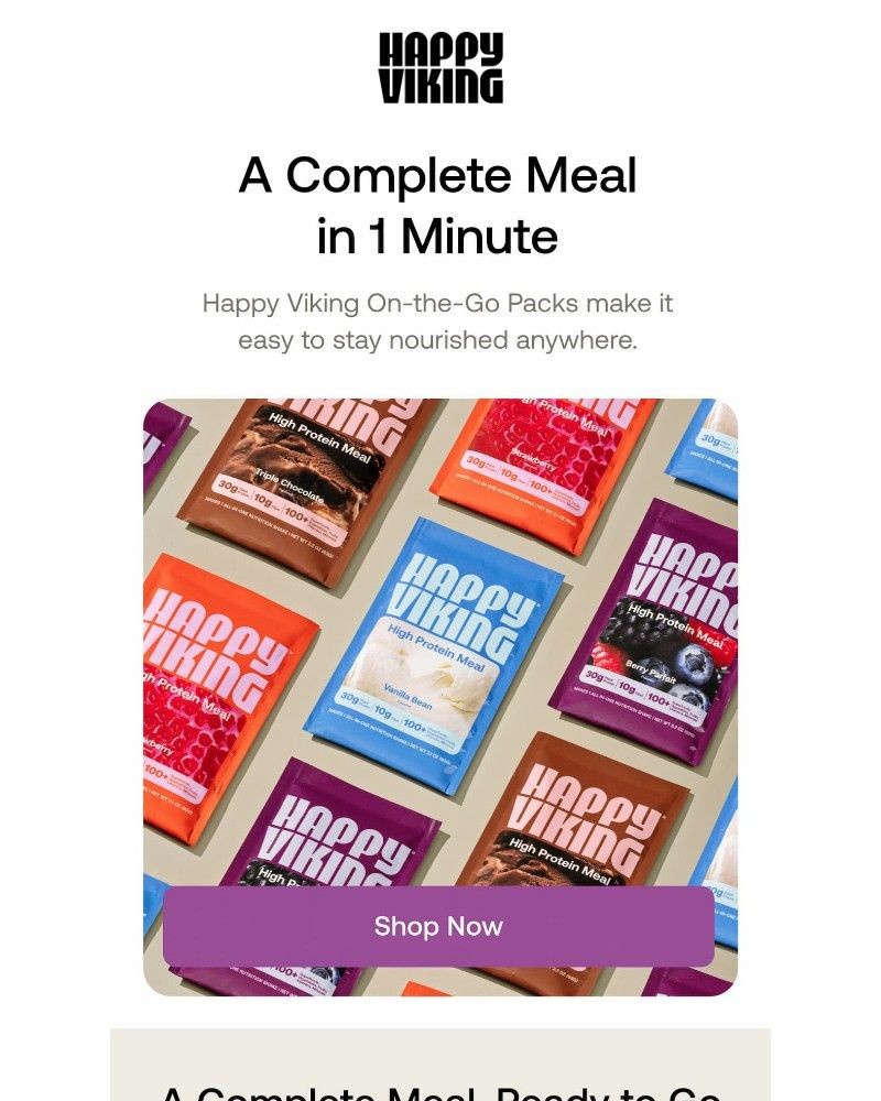 Screenshot of email sent to a Happy Viking Newsletter subscriber