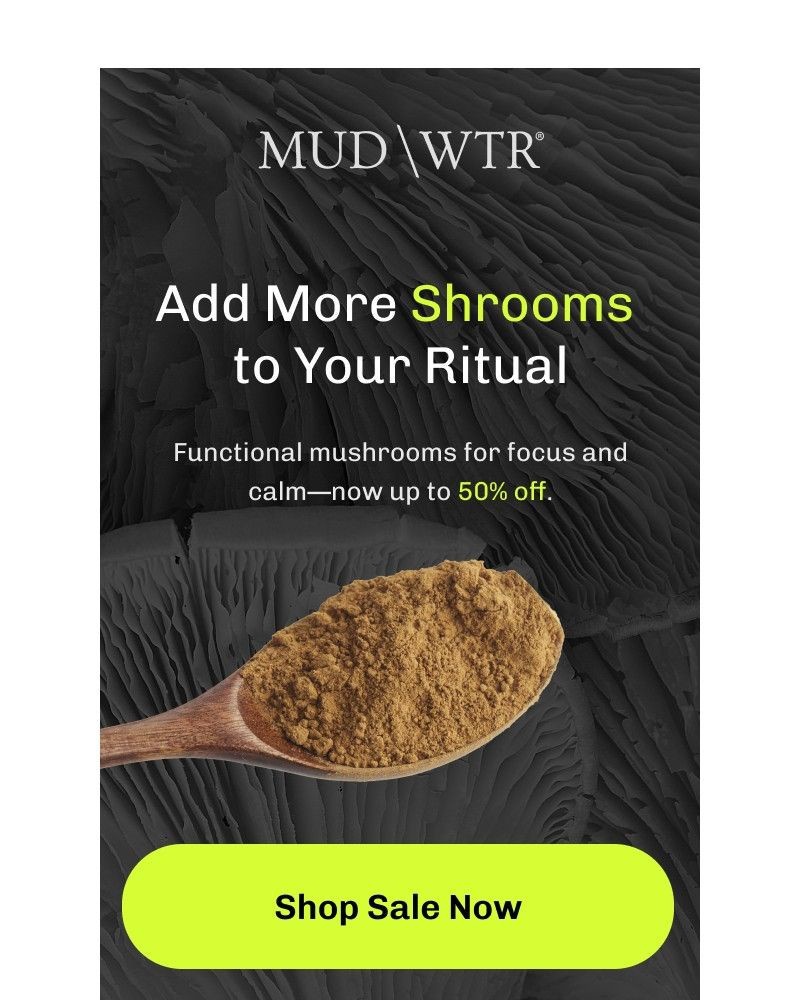 Screenshot of email sent to a MUD/WTR Newsletter subscriber