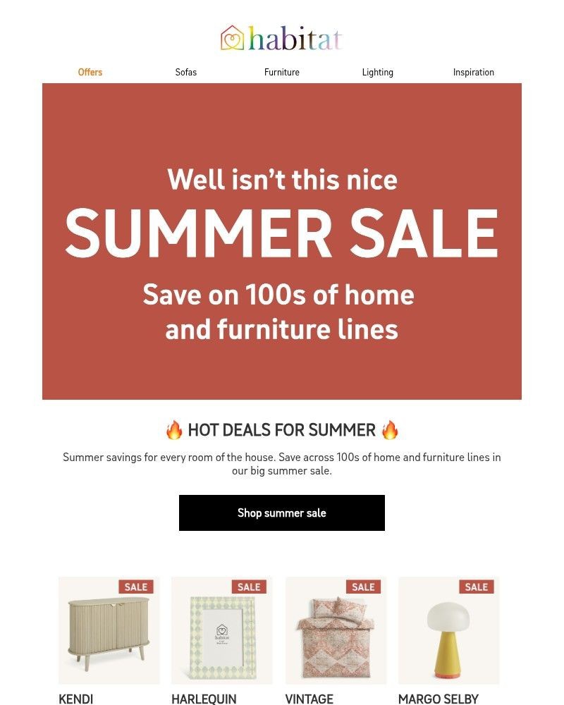 Screenshot of email sent to a Habitat Cart abandoner