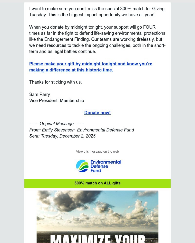 Screenshot of email with subject /media/emails/fwd-giving-tuesday-300-match-ends-at-midnight-tonight-dafbe7-cropped-b66369ec.jpg