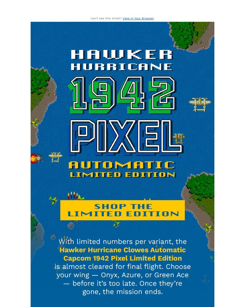 Screenshot of email with subject /media/emails/game-over-soon-1942-pixel-edition-selling-fast-f32174-cropped-636317d0.jpg