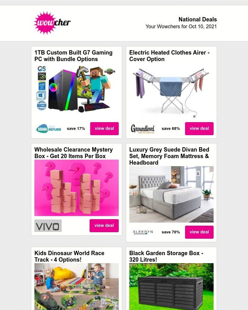 Screenshot of email with subject /media/emails/gaming-pc-with-accessories-electric-winged-heated-clothes-airer-wholesale-clearan_jC6uaDY.jpg