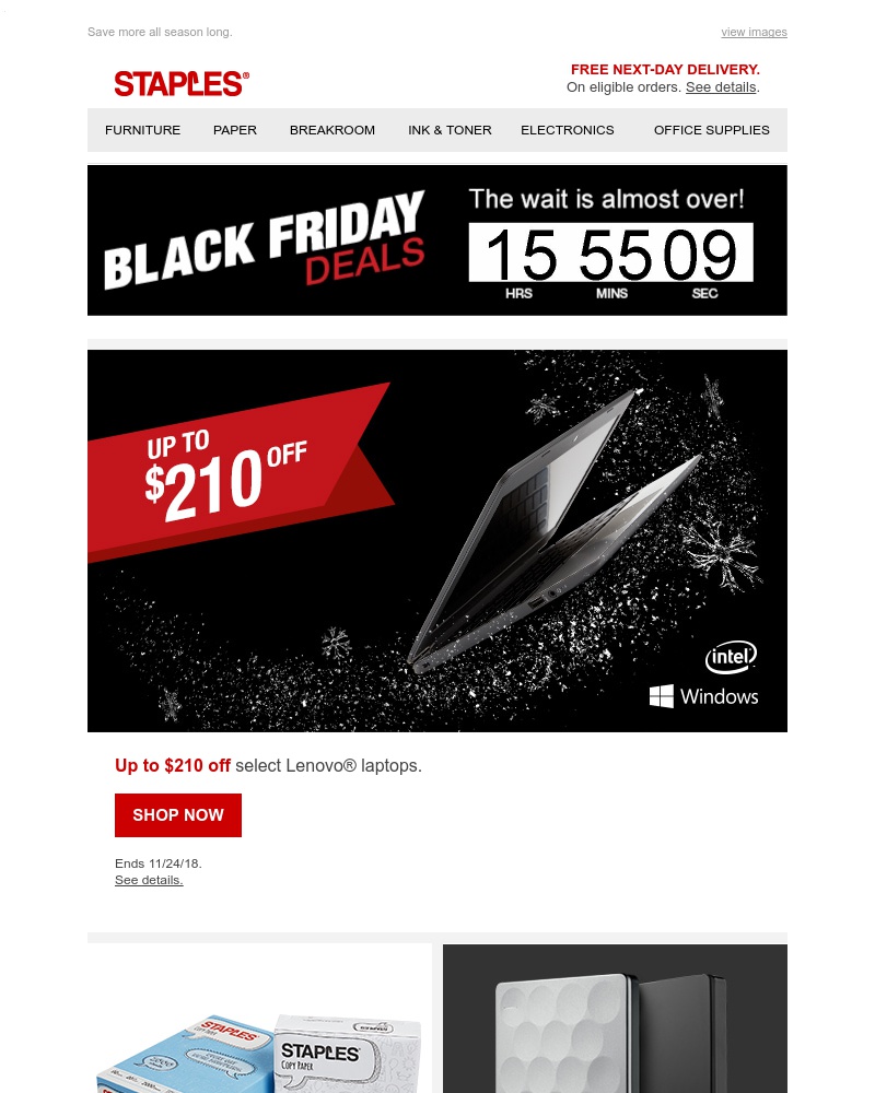 Screenshot of email with subject /media/emails/gear-up-for-black-friday-with-up-to-210-off-laptops-cropped-ae978535.jpg