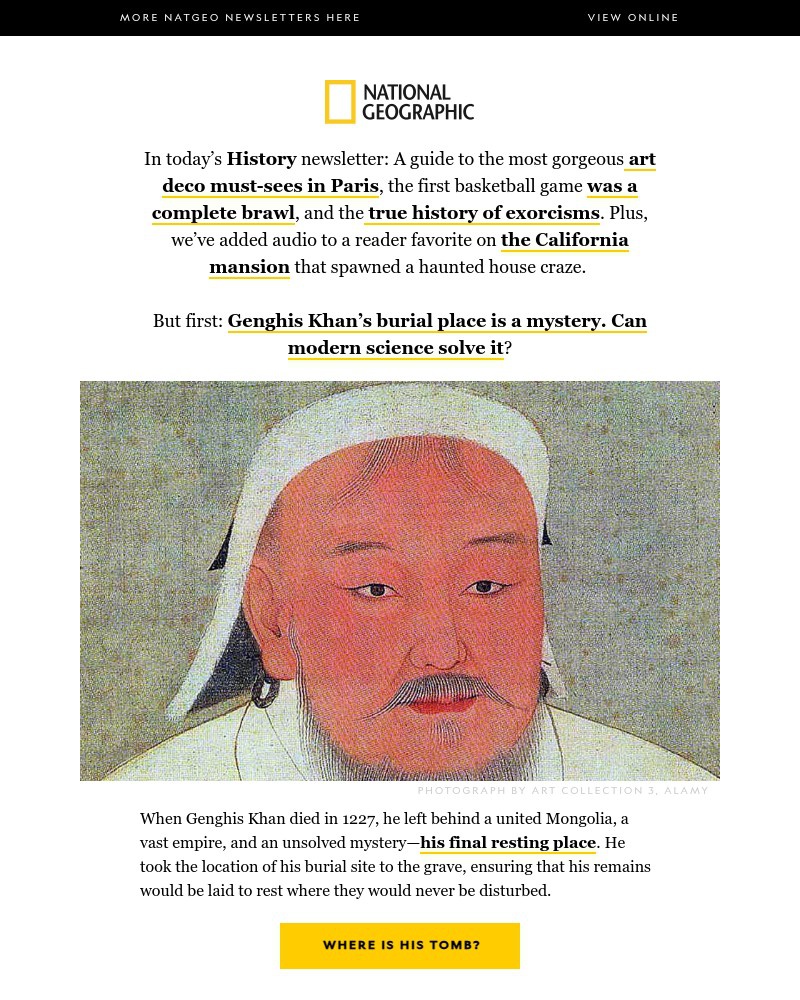 Screenshot of email with subject /media/emails/genghis-khans-secret-tomb-the-true-history-of-exorcisms-an-art-deco-lovers-guide-_yG8vf7w.jpg