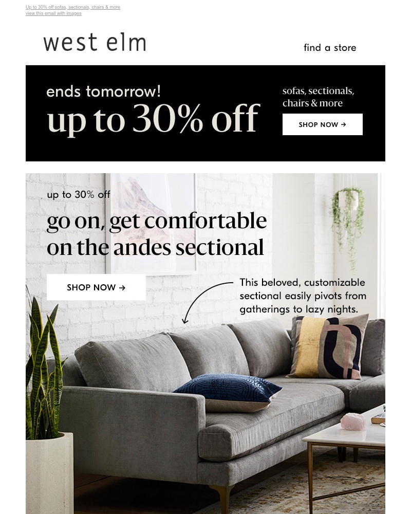 Screenshot of email with subject /media/emails/gentle-nudge-our-super-upholstery-sale-ends-tomorrow-cropped-537e48d0.jpg
