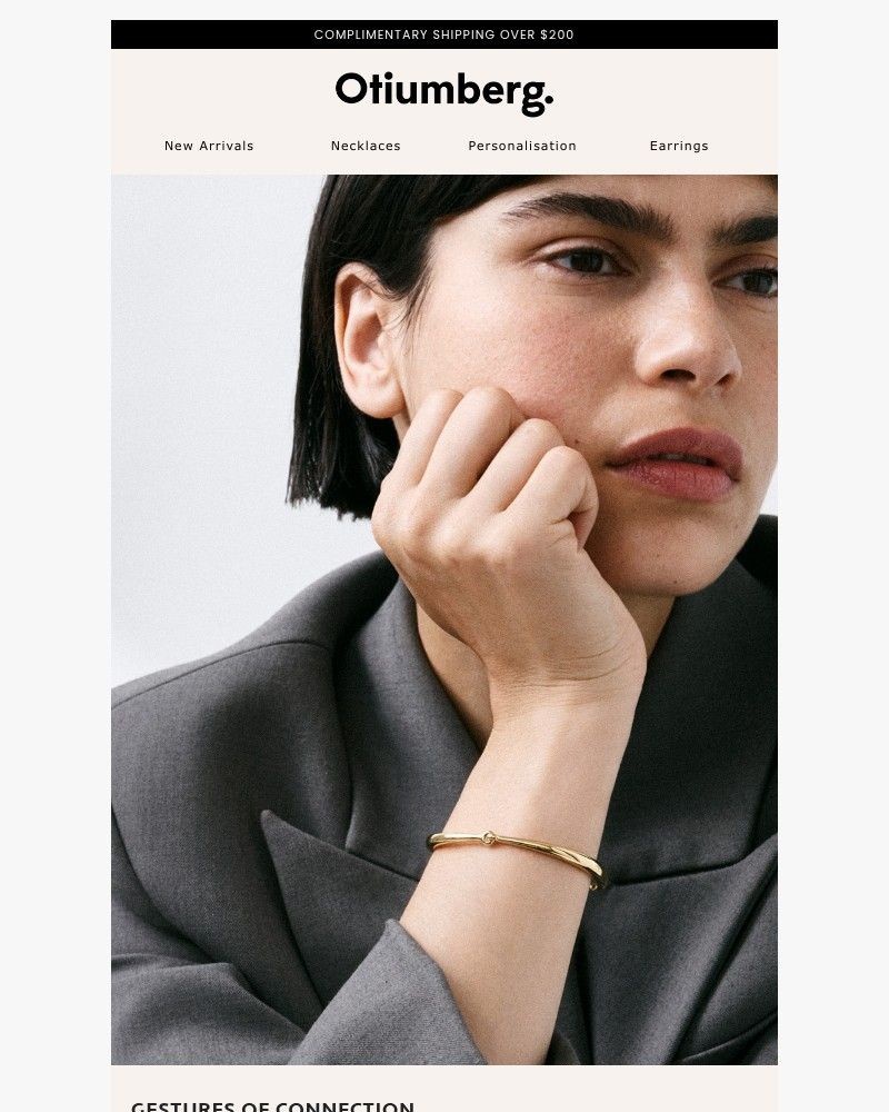 Screenshot of email sent to a Otiumberg Newsletter subscriber