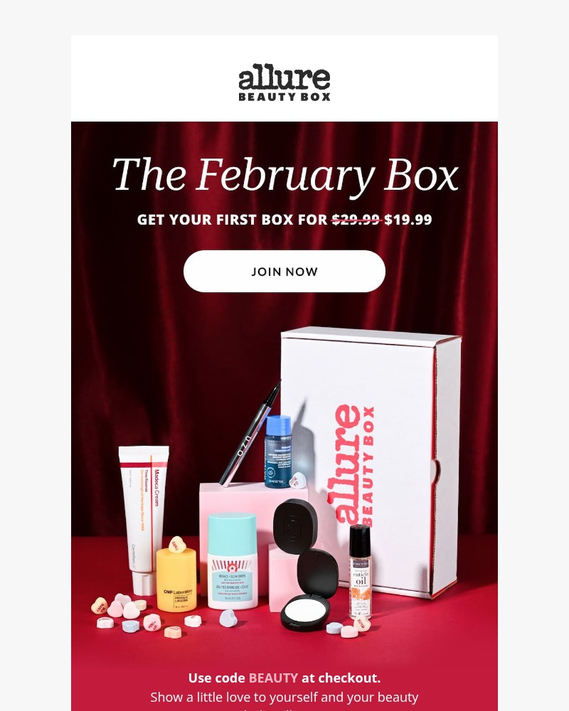 Screenshot of email sent to a Glamour Newsletter subscriber