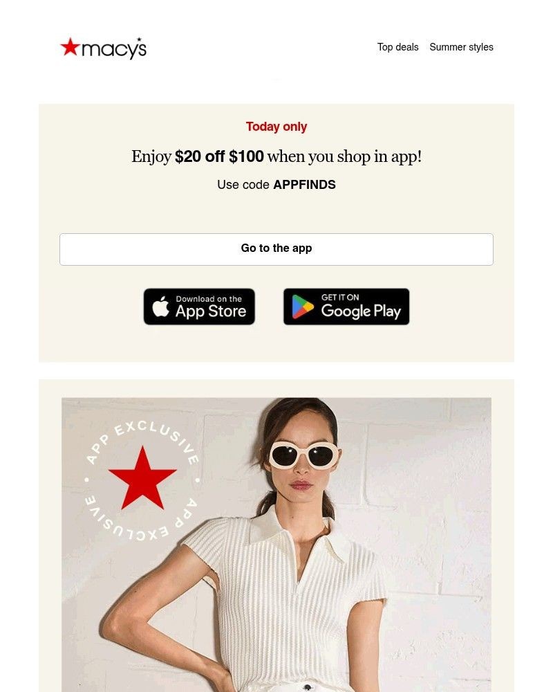 Screenshot of email with subject /media/emails/get-20-off-100-spent-on-summer-styles-0c1158-cropped-c734c7e9.jpg