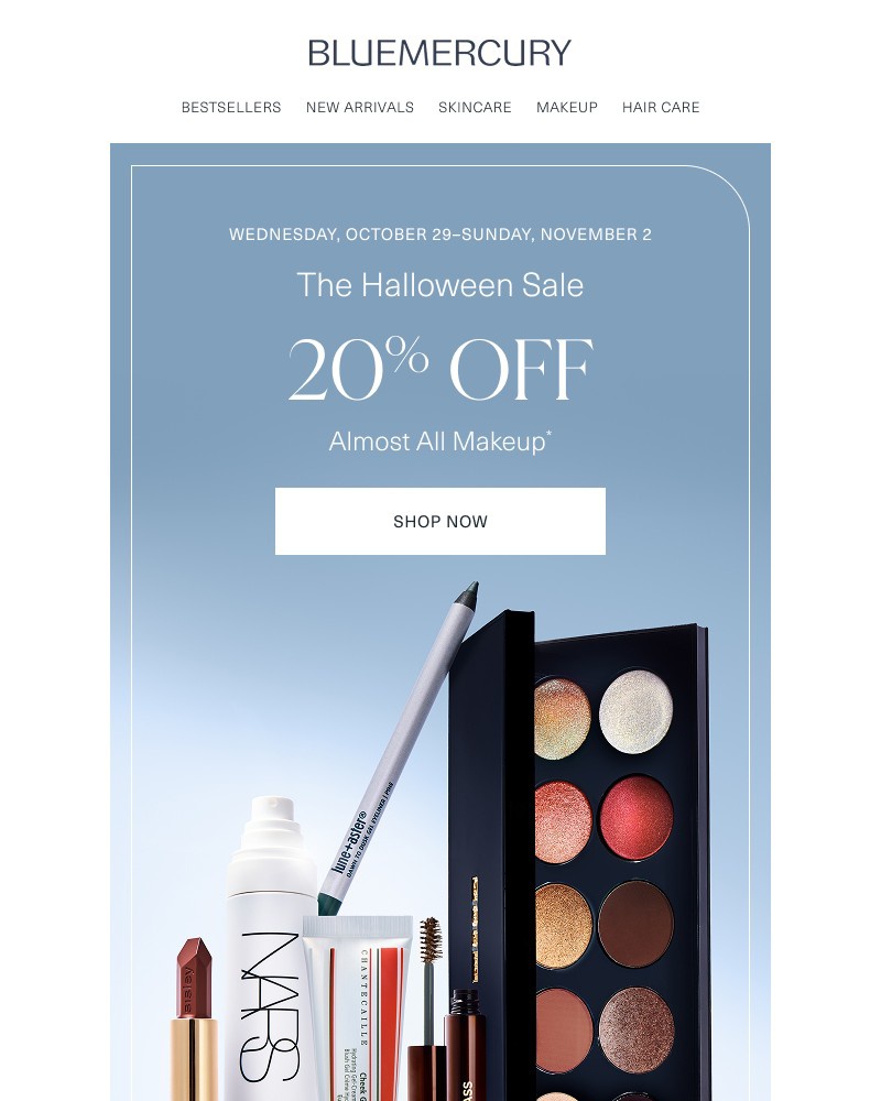 Screenshot of email sent to a Bluemercury Newsletter subscriber