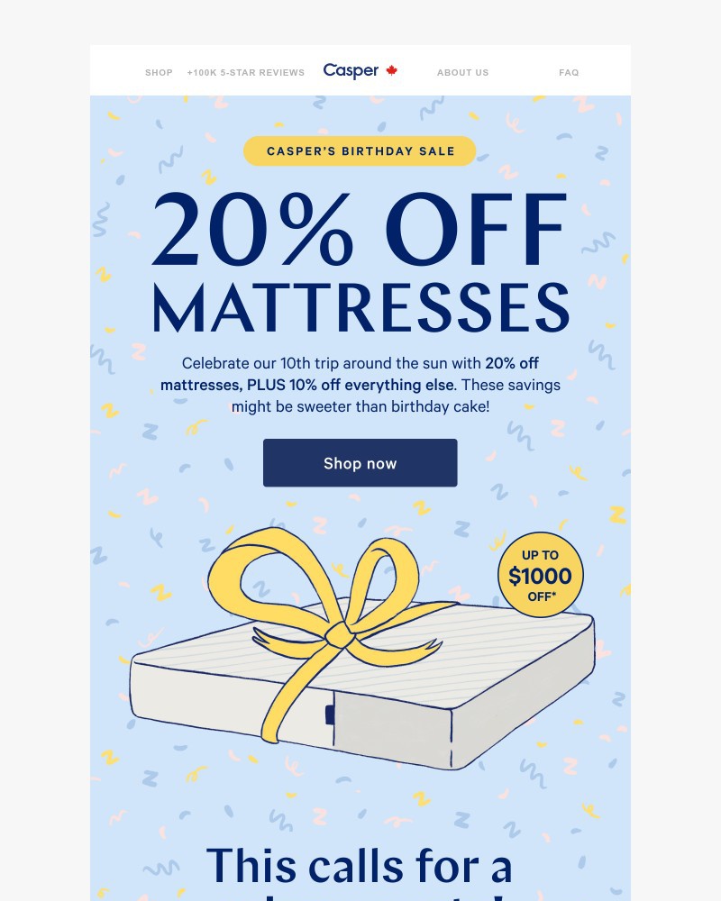 Screenshot of email with subject /media/emails/get-20-off-mattresses-for-our-10th-casper-versary-7264f7-cropped-492af281.jpg