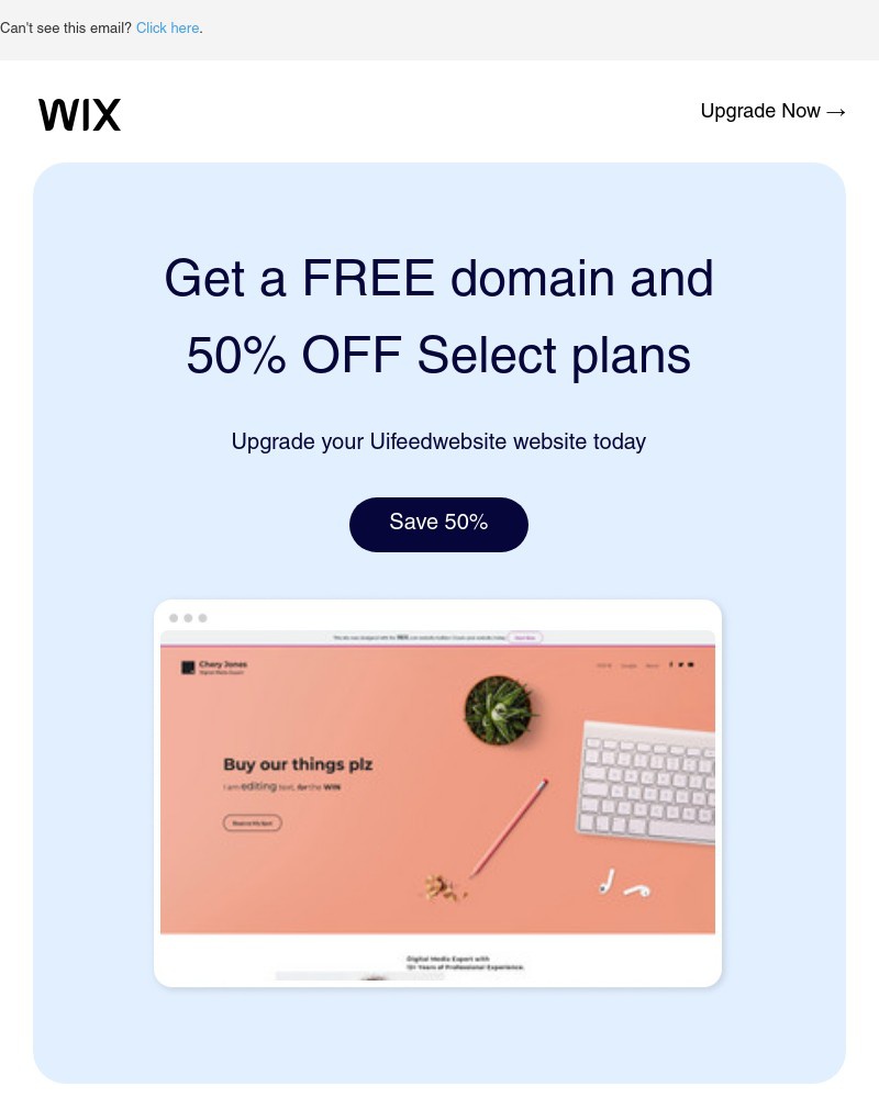 Screenshot of email with subject /media/emails/get-50-off-save-big-on-features-to-boost-your-site-6835cc-cropped-7380479e.jpg