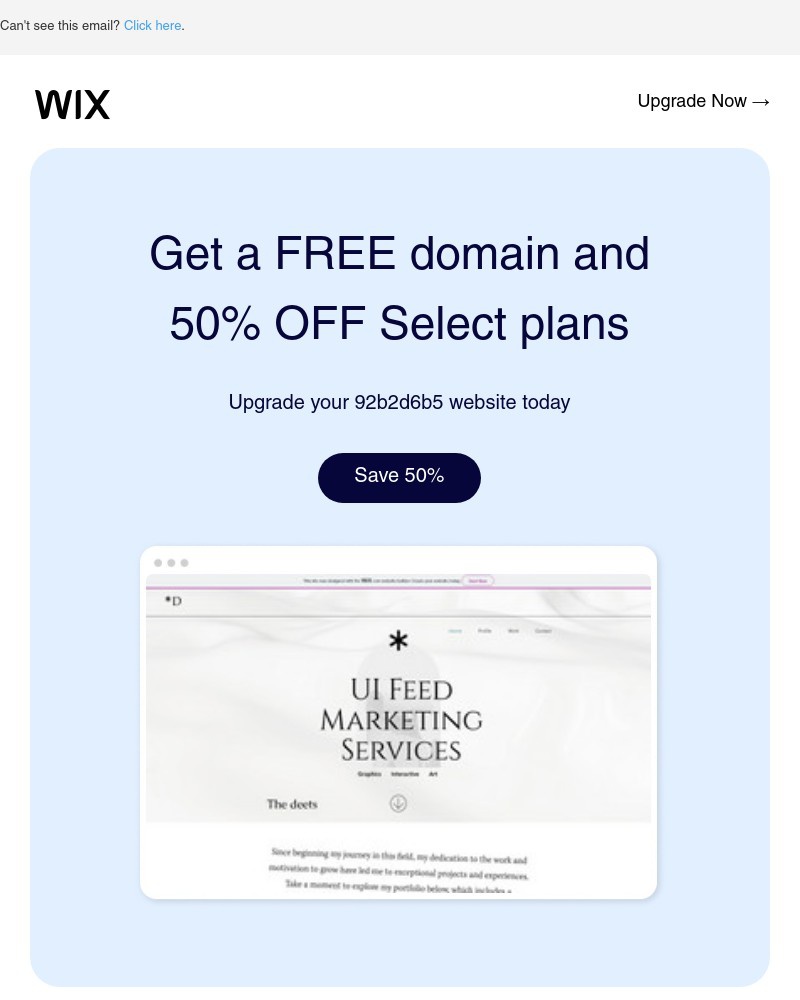 Screenshot of email with subject /media/emails/get-50-off-save-big-on-features-to-boost-your-site-fa13cb-cropped-e672673e.jpg