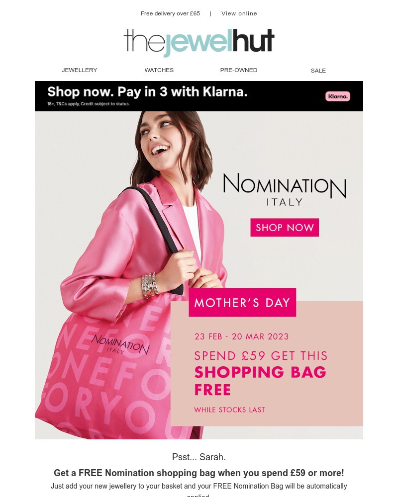Screenshot of email with subject /media/emails/get-a-free-nomination-shopping-bag-when-you-spend-59-or-more-c064c6-cropped-766dcccf.jpg
