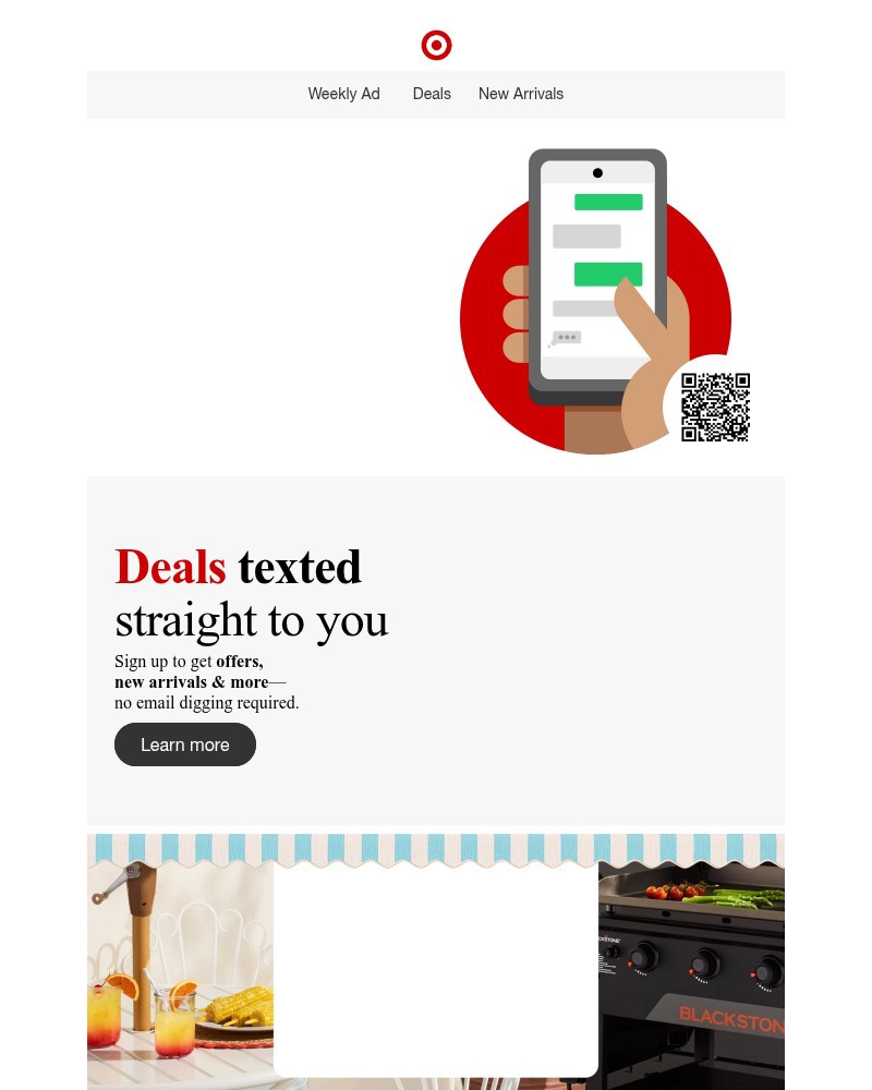 Screenshot of email sent to a Target Cart abandoner