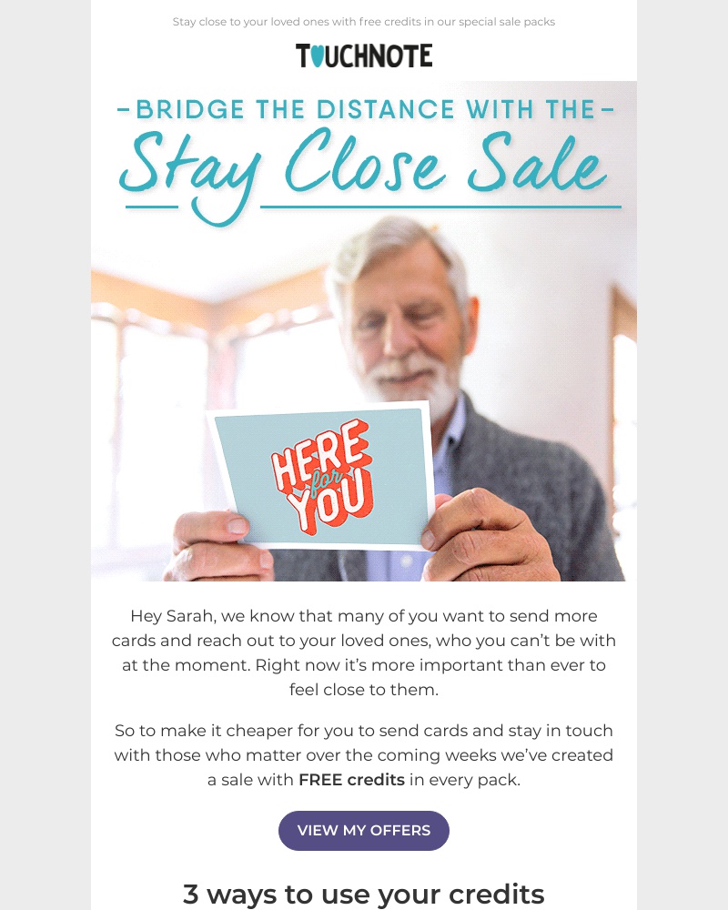 Screenshot of email with subject /media/emails/get-free-credits-in-the-stay-close-sale-sarah-cropped-0f5648cf.jpg