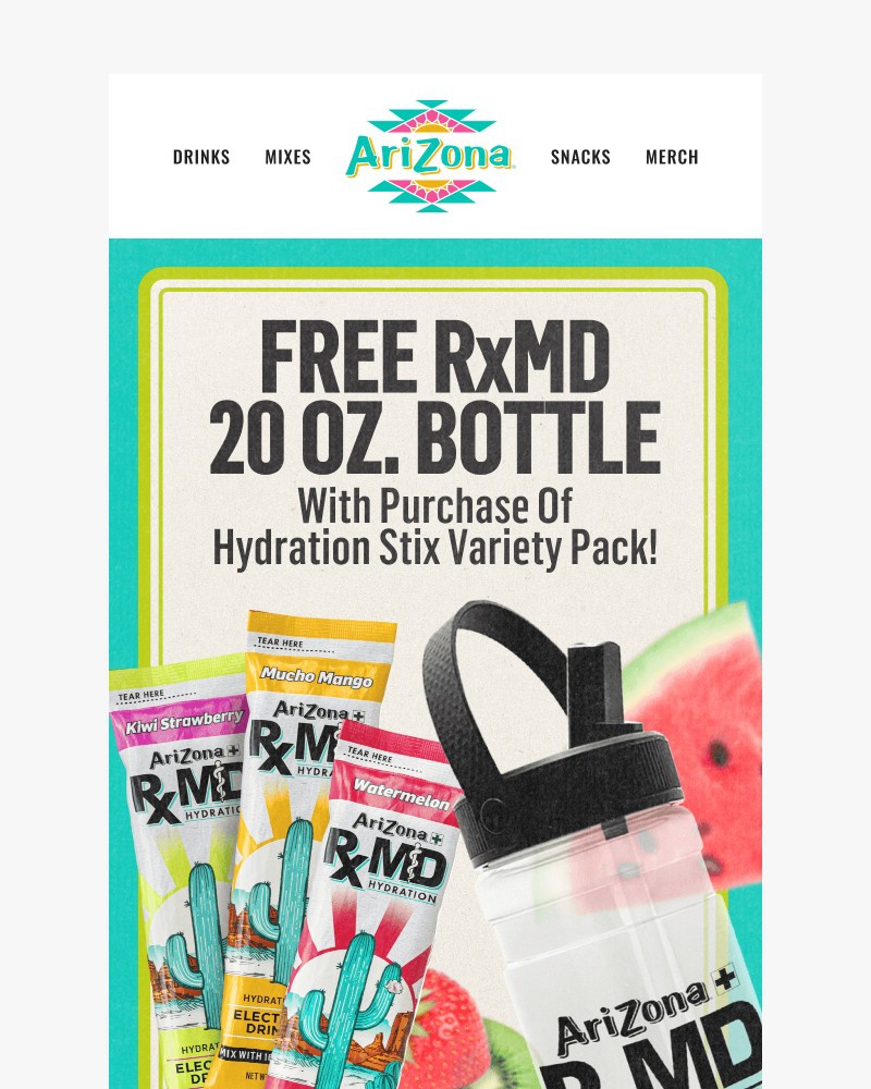Screenshot of email sent to a AriZona Newsletter subscriber