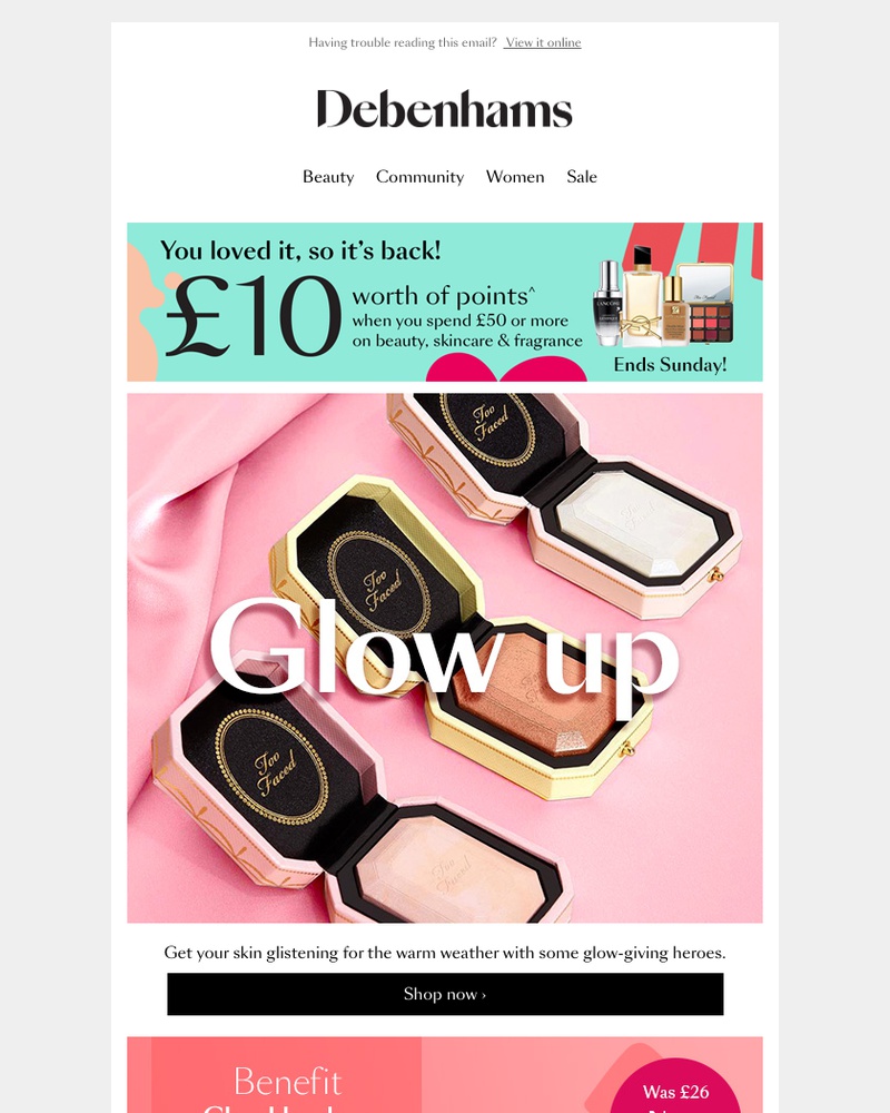 Screenshot of email with subject /media/emails/get-glowing-with-10-worth-of-points-cropped-de9667e6.jpg