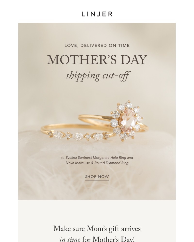 Screenshot of email sent to a Linjer Newsletter subscriber