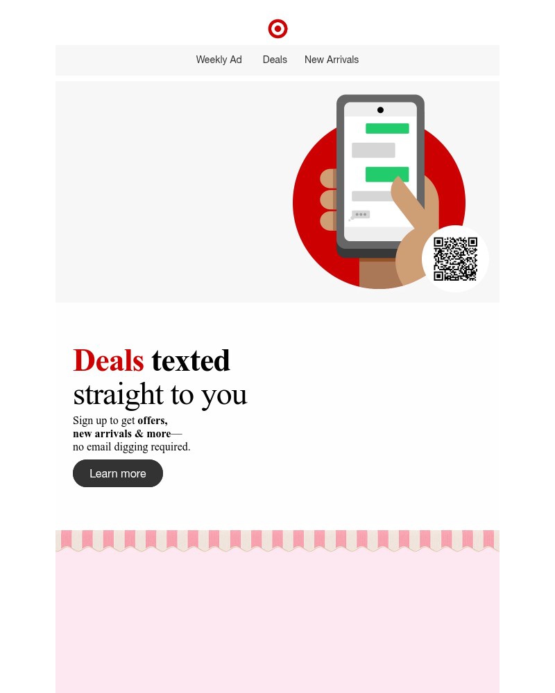 Screenshot of email sent to a Target Cart abandoner