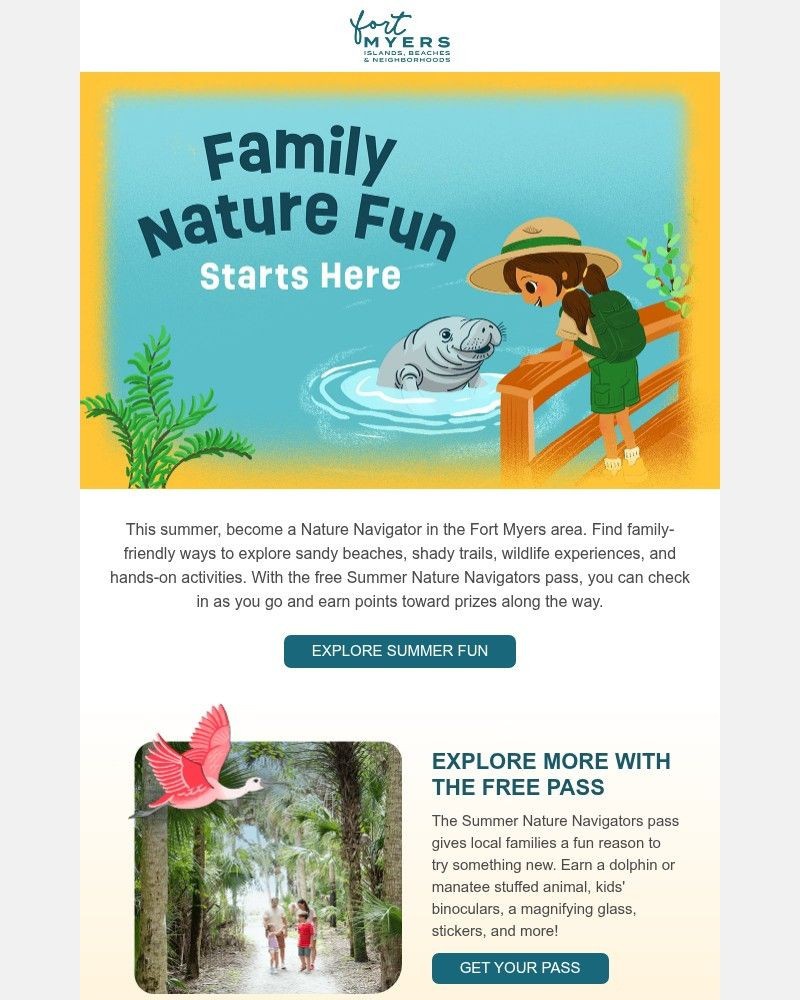 Screenshot of email sent to a Fort Myers Newsletter subscriber
