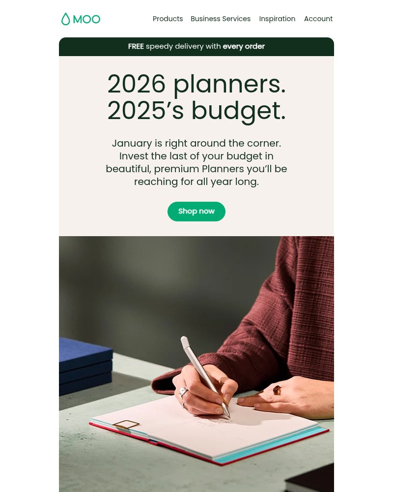 Screenshot of email with subject /media/emails/get-set-for-2026-with-premium-evergreen-planners-62b77c-cropped-ac56f7ce.jpg