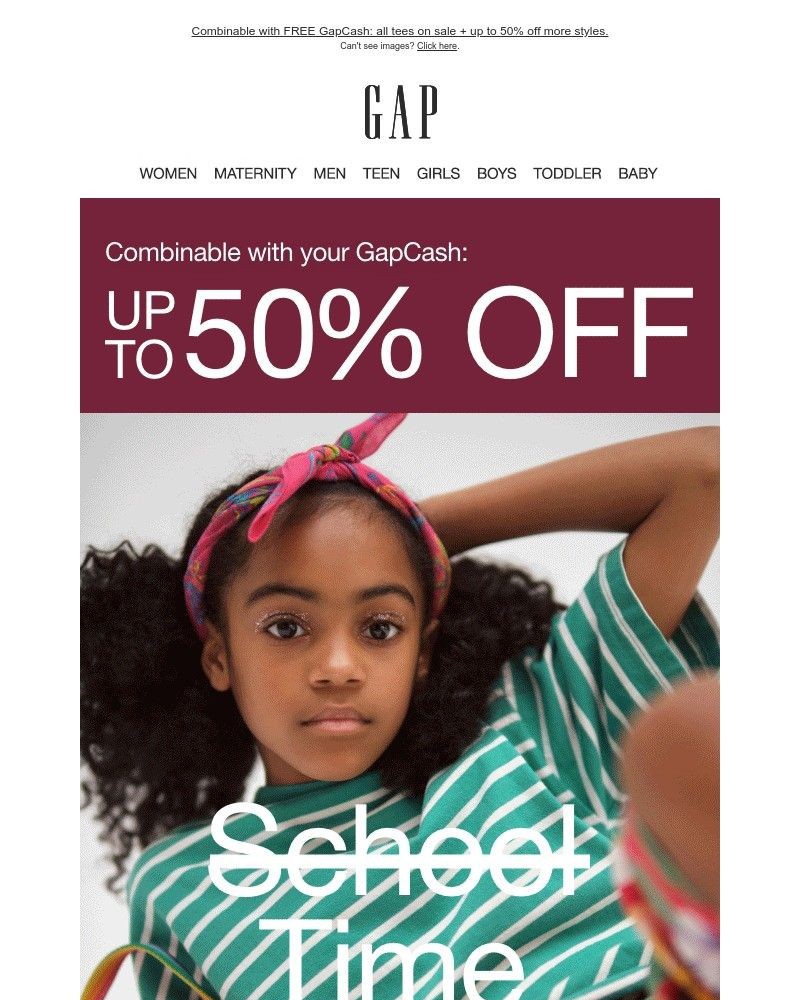 Screenshot of email with subject /media/emails/get-tees-with-free-gapcash-theyre-all-on-sale-faae23-cropped-7d30da5b.jpg