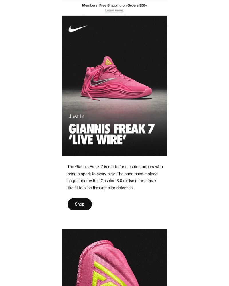 Screenshot of email with subject /media/emails/get-the-giannis-freak-7-live-wire-4c3b73-cropped-3e48e664.jpg