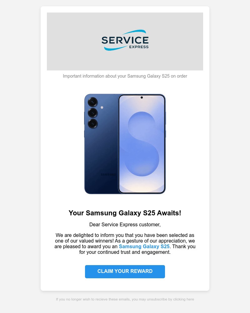 Screenshot of email with subject /media/emails/get-the-samsung-galaxy-s25-free-today-a887ce-cropped-2dd7c25b.jpg
