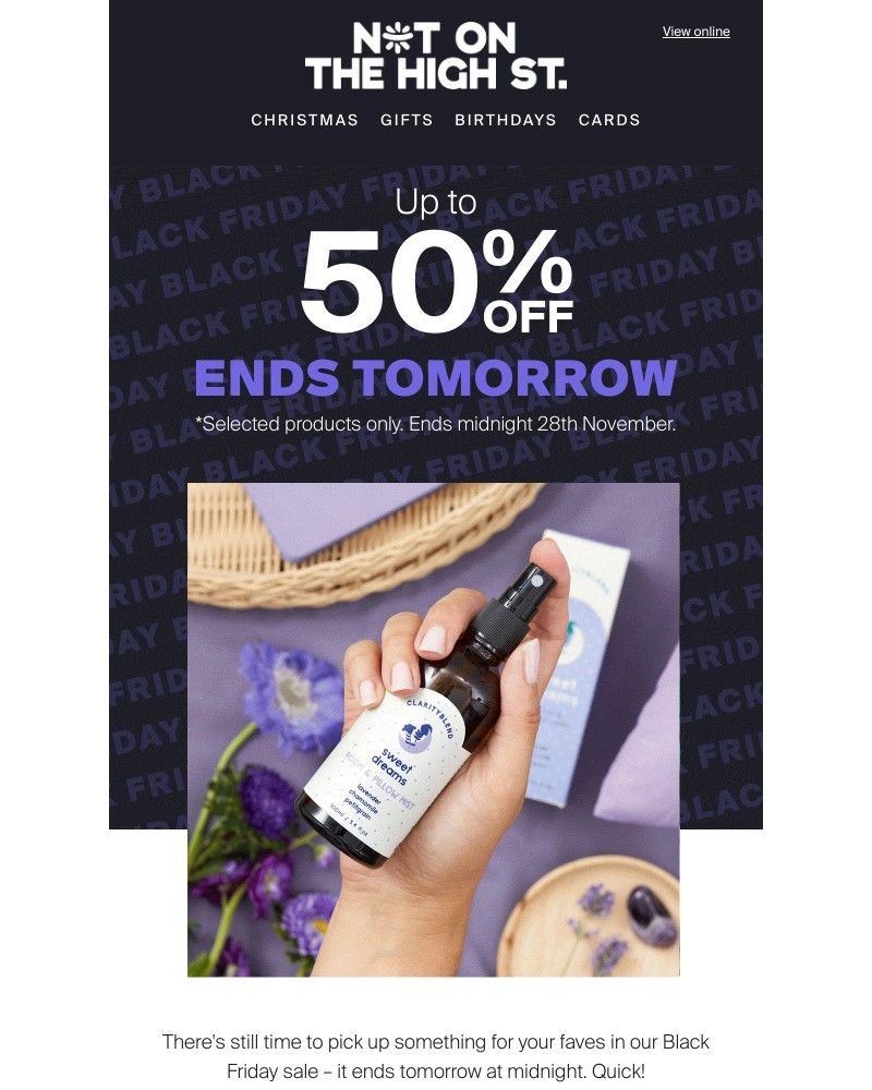Screenshot of email with subject /media/emails/get-up-to-50-off-before-its-gone-ends-tomorrow-cc9ee8-cropped-412aa84c.jpg