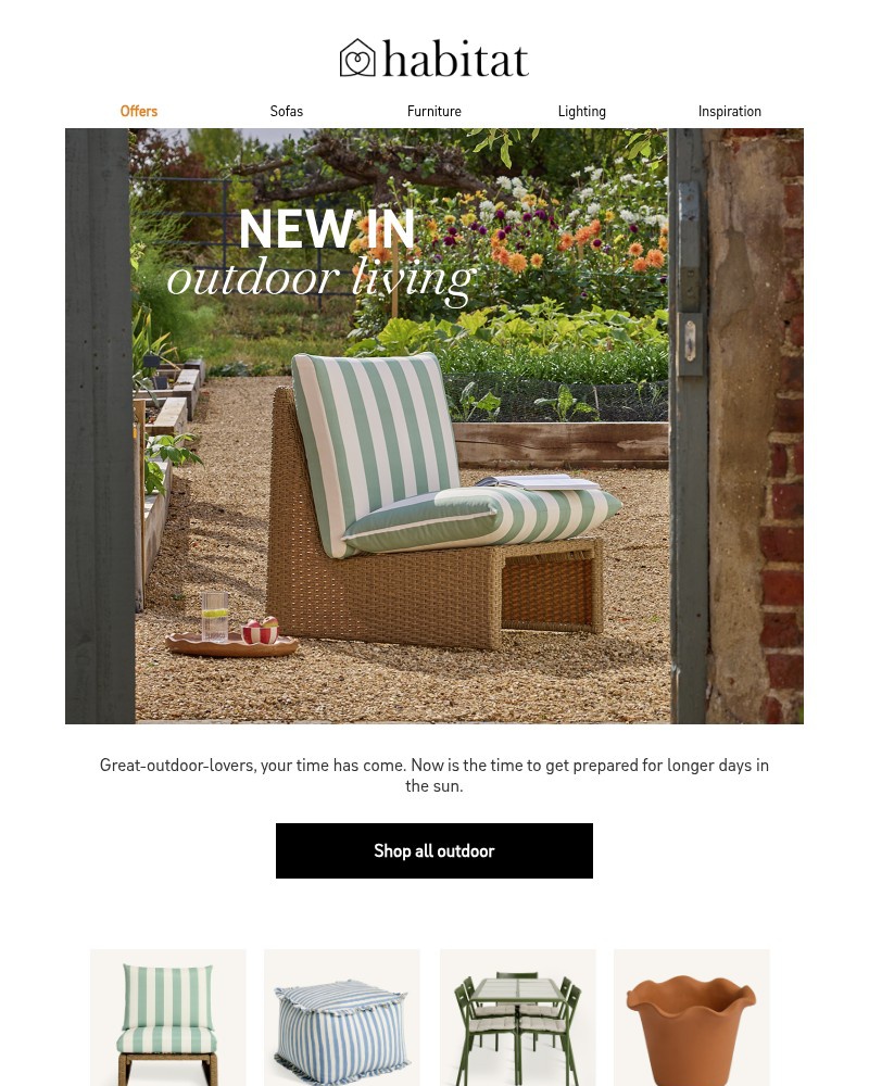 Screenshot of email sent to a Habitat Cart abandoner