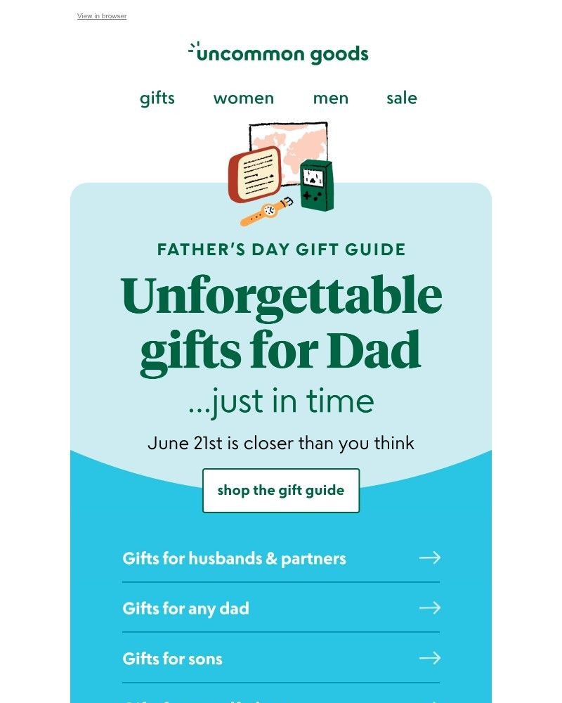 Screenshot of email with subject /media/emails/gift-guide-uncommon-finds-to-make-dads-day-38da32-cropped-f982ba20.jpg