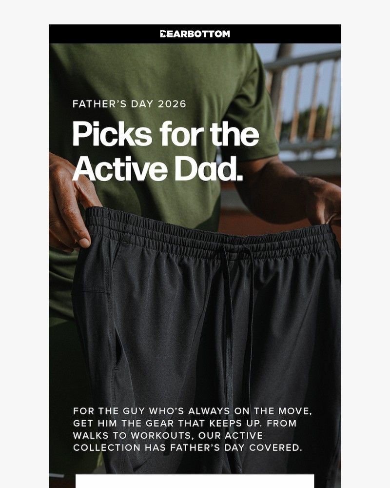 Screenshot of email sent to a Bearbottom Clothing Newsletter subscriber