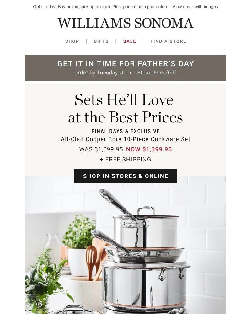 Screenshot of email with subject /media/emails/gifts-for-fathers-day-top-cookware-sets-now-on-sale-ships-free-74479c-cropped-cbcfa624.jpg