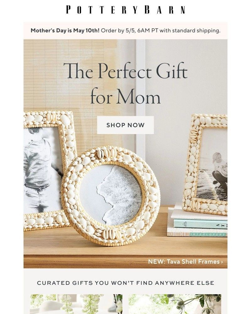 Screenshot of email sent to a Pottery Barn Cart abandoner