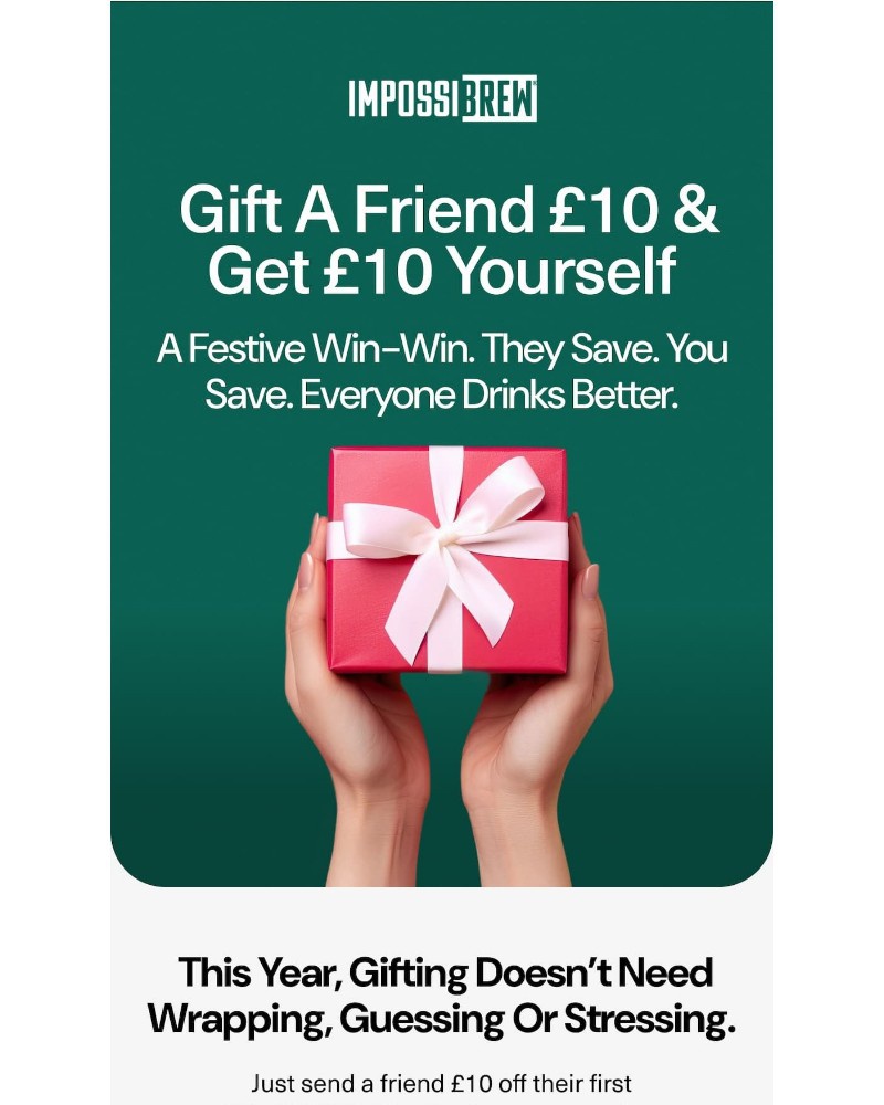 Screenshot of email sent to a Impossibrew Newsletter subscriber