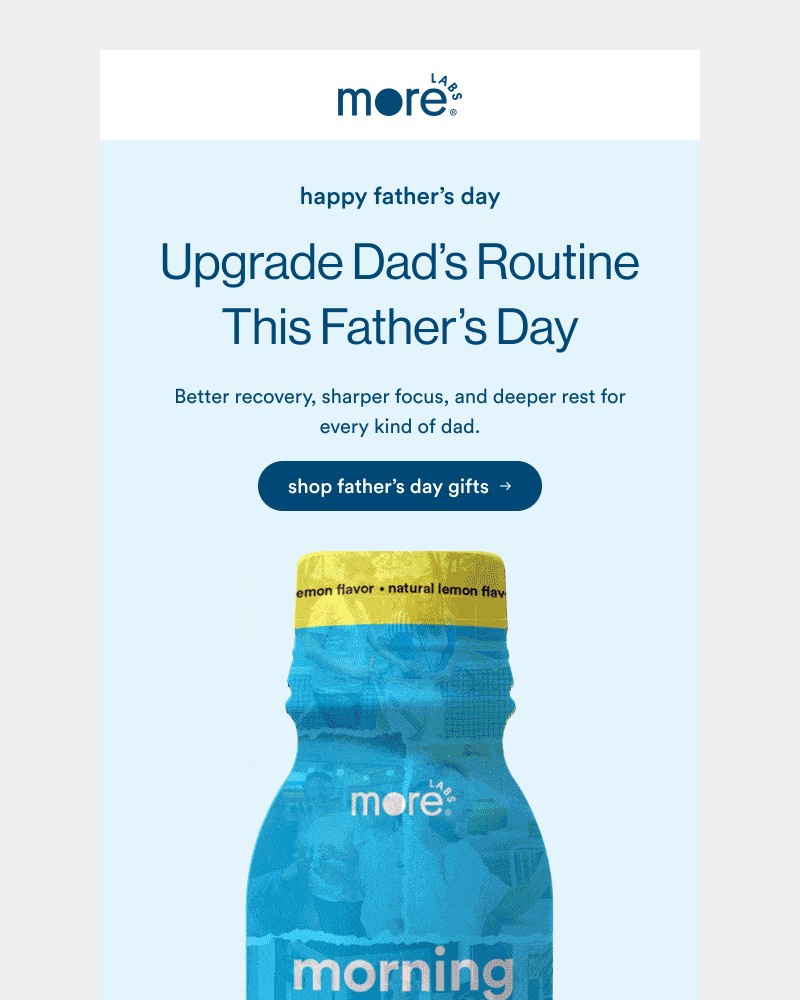 Screenshot of email sent to a Morning Recovery Newsletter subscriber