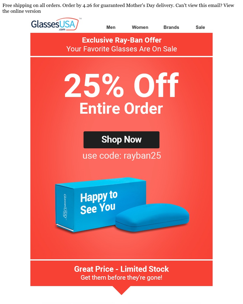 Screenshot of email with subject /media/emails/go-already-youve-got-exclusive-access-to-a-special-ray-ban-offer-cropped-e8397322.jpg