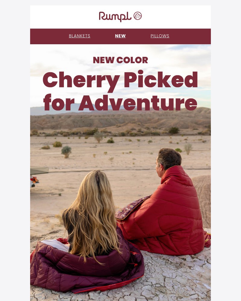 Screenshot of email sent to a Rumpl Newsletter subscriber