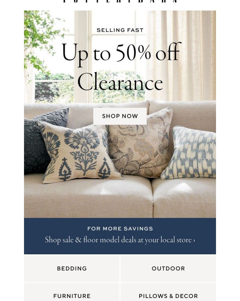 Screenshot of email with subject /media/emails/going-fast-clearance-savings-up-to-50-5cfbf3-cropped-d4113d23.jpg