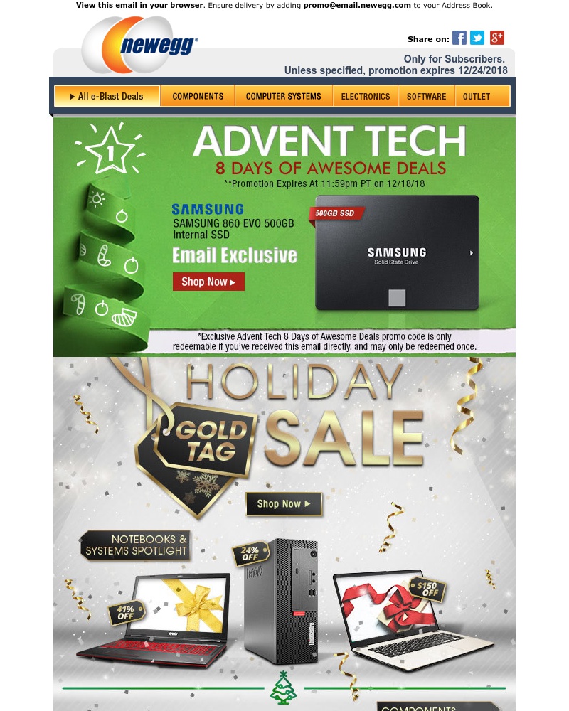 Screenshot of email with subject /media/emails/gold-tag-sale-samsung-500gb-int-ssd-email-exclusive-150-off-asus-156-laptop-w-256_ngUnibU.jpg