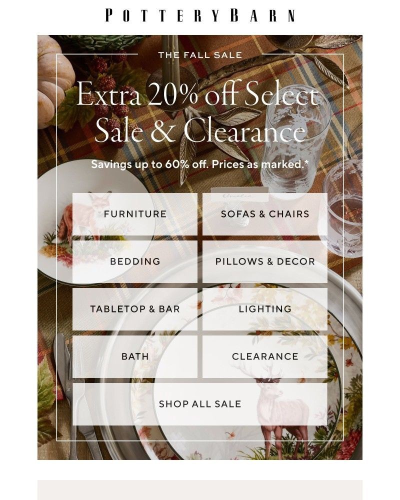 Screenshot of email sent to a Pottery Barn Cart abandoner