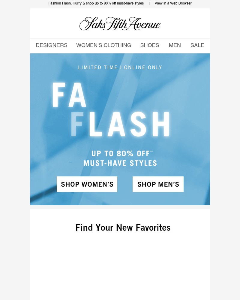 Screenshot of email with subject /media/emails/gone-in-a-flash-up-to-80-off-6ea799-cropped-5ed3307e.jpg