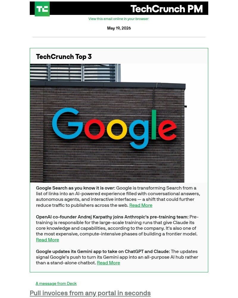 Screenshot of email with subject /media/emails/google-search-as-you-know-it-is-over-2e2a5e-cropped-9bba1305.jpg