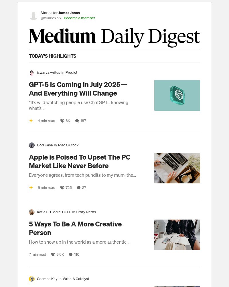 Screenshot of email with subject /media/emails/gpt-5-is-coming-in-july-2025-and-everything-will-change-iswarya-writes-in-predict_CIXRoQg.jpg