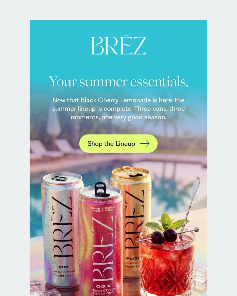 Screenshot of email sent to a Brez Newsletter subscriber